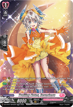Trailing Notes, Reverbera  (V.3 - Silver Rare) - Moon Fangs & Cerulean Blaze (Silver Rare) [DZ-BT07-SR42]
