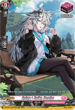 Spiny∧Spiky, Heathe  (V.3 - Silver Rare) - Moon Fangs & Cerulean Blaze (Silver Rare) [DZ-BT07-SR43]