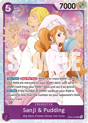 Sanji & Pudding (EB02-035) (V.1) - Anime 25th Collection (Super Rare) [EB02-035]