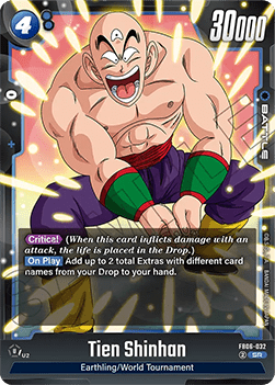 Tien Shinhan (FB06-032)  (V.1 - Super Rare) - Rivals Clash [Fusion World] (Super Rare) [FB06-032]