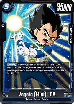 Vegeta (Mini) : DA (FB06-036) - Rivals Clash [Fusion World] (Rare) [FB06-036]