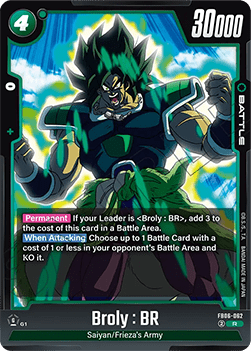 Broly : BR (FB06-062) - Rivals Clash [Fusion World] (Rare) [FB06-062]