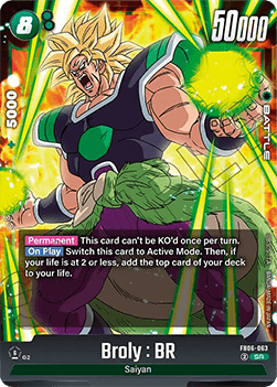 Broly : BR (FB06-063)  (V.1 - Super Rare) - Rivals Clash [Fusion World] (Super Rare) [FB06-063]