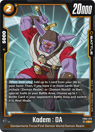 Kadem : DA (FB06-073) - Rivals Clash [Fusion World] (Common) [FB06-073]