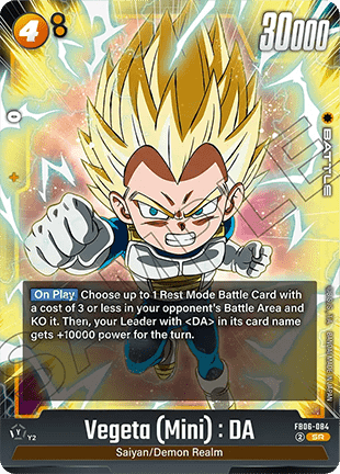 Vegeta (Mini) : DA (FB06-084)  (V.1 - Super Rare) - Rivals Clash [Fusion World] (Super Rare) [FB06-084]