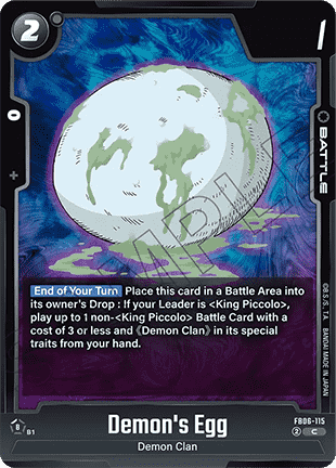 Demon's Egg (FB06-115) - Rivals Clash [Fusion World] (Common) [FB06-115]