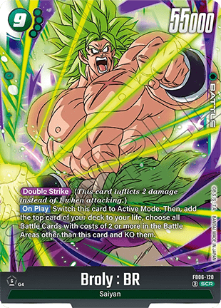 Broly : BR (FB06-120)  (V.1 - Secret Rare) - Rivals Clash [Fusion World] (Secret Rare) [FB06-120]