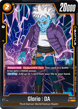 Glorio : DA (FS08-04)  (V.1 - Common) - Starter Deck: Vegeta (Mini) Super Saiyan 3 [Fusion World] (Common) [FS08-04]