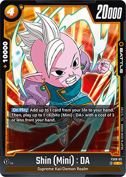 Shin (Mini) : DA (FS08-05) - Starter Deck: Vegeta (Mini) Super Saiyan 3 [Fusion World] (Common) [FS08-05]