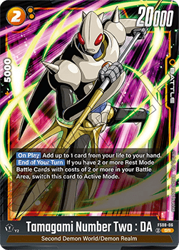 Tamagami Number Two : DA (FS08-06) - Starter Deck: Vegeta (Mini) Super Saiyan 3 [Fusion World] (Super Rare) [FS08-06]
