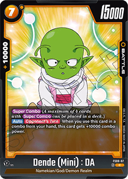 Dende (Mini) : DA (FS08-07)  (V.1 - Common) - Starter Deck: Vegeta (Mini) Super Saiyan 3 [Fusion World] (Common) [FS08-07]