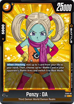 Panzy : DA (FS08-09)  (V.1 - Common) - Starter Deck: Vegeta (Mini) Super Saiyan 3 [Fusion World] (Common) [FS08-09]