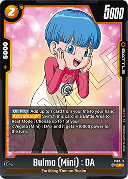 Bulma (Mini) : DA (FS08-11)  (V.1 - Common) - Starter Deck: Vegeta (Mini) Super Saiyan 3 [Fusion World] (Common) [FS08-11]