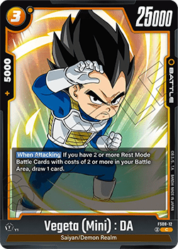 Vegeta (Mini) : DA (FS08-12) - Starter Deck: Vegeta (Mini) Super Saiyan 3 [Fusion World] (Common) [FS08-12]