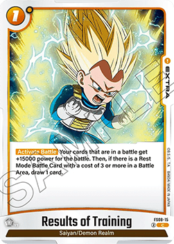Results of Training (FS08-15)  (V.1 - Common) - Starter Deck: Vegeta (Mini) Super Saiyan 3 [Fusion World] (Common) [FS08-15]