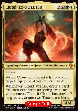 Cloud, Ex-SOLDIER - Commander: Magic: The Gathering - FINAL FANTASY: Collector's Edition (Mythic) [CFIC-221]