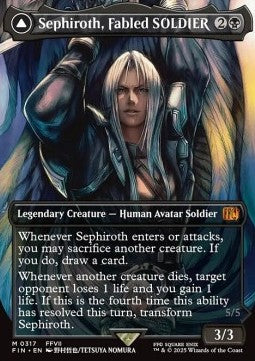 Sephiroth, Fabled SOLDIER // Sephiroth, One-Winged Angel (V.1) - Magic: The Gathering - FINAL FANTASY: Extras (Mythic) [XFIN-317]