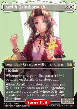 Aerith Gainsborough (V.3) - Magic: The Gathering - FINAL FANTASY: Extras (Rare) [XFIN-519]