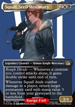 Squall, SeeD Mercenary (V.3) - Magic: The Gathering - FINAL FANTASY: Extras (Rare) [XFIN-547]
