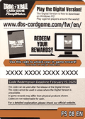 Online Code Card (Starter Deck) (FS08) - Starter Deck: Vegeta (Mini) Super Saiyan 3 [Fusion World] (Online Code Card)