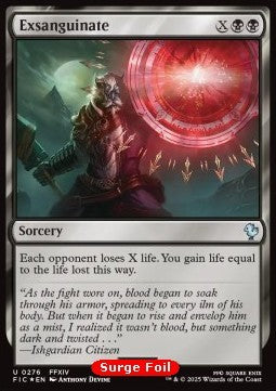 Exsanguinate - Commander: Magic: The Gathering - FINAL FANTASY: Collector's Edition (Uncommon) [CFIC-276]