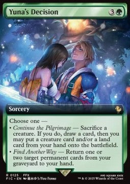 Yuna's Decision - Commander: Magic: The Gathering - FINAL FANTASY: Extras (Rare) [XFIC-125]