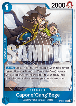 Capone"Gang"Bege (OP11-048) - A Fist of Divine Speed (Rare) [OP11-048]