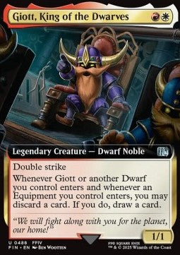 Giott, King of the Dwarves - Magic: The Gathering - FINAL FANTASY: Extras (Uncommon) [XFIN-488]