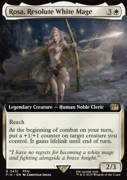 Rosa, Resolute White Mage (V.1) - Magic: The Gathering - FINAL FANTASY: Extras (Rare) [XFIN-431]