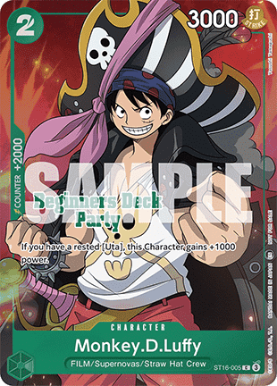 Monkey.D.Luffy (ST16-005) (V.2) - Unnumbered Promos (Common) [UP-ST16-005]