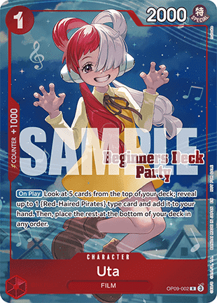 Uta (OP09-002) (V.2) - Unnumbered Promos (Rare) [UP-OP09-002]