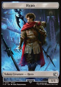 Hero Token (W 1/1) // Robot Warrior Token (UA 3/3) (V.3) - Magic: The Gathering - FINAL FANTASY: Tokens (Token) [TFIN-T 7/12]