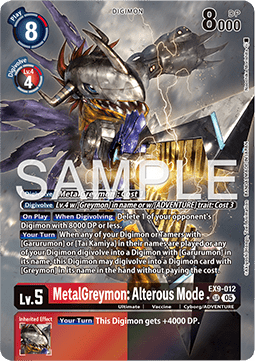 MetalGreymon: Alterous Mode (EX9-012) (V.2) - Versus Monsters (Alternative Art) [EX-09-012]
