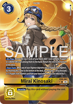 Mirai Kinosaki (EX9-067) (V.2) - Versus Monsters (Alternative Art) [EX-09-067]
