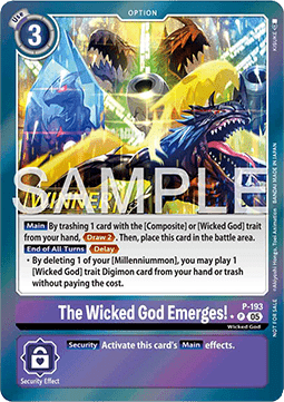 The Wicked God Emerges! (P-193) - Official Tournament Pack Events (Alternative Art) [OTPE-193]