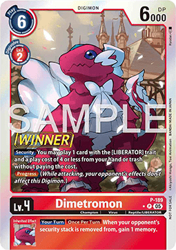 Dimetromon (P-189) - Official Tournament Pack Events (Alternative Art) [OTPE-189]