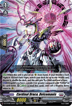 Cardinal Draco, Delcomanis  (V.1 - Double Rare) - Knights 0f Rebirth (Double Rare) [DZ-BT08-030]