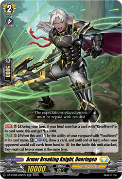 Armor Breaking Knight, Dooringen  (V.1 - Double Rare) - Knights 0f Rebirth (Double Rare) [DZ-BT08-032]