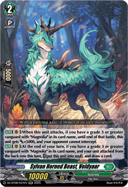 Sylvan Horned Beast, Voldyaar  (V.1 - Double Rare) - Knights 0f Rebirth (Double Rare) [DZ-BT08-037]