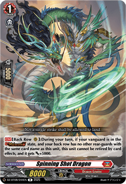 Spinning Shot Dragon  (V.1 - Rare) - Knights 0f Rebirth (Rare) [DZ-BT08-044]