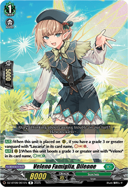 Veleno Famiglia, Dileone  (V.1 - Rare) - Knights 0f Rebirth (Rare) [DZ-BT08-061]