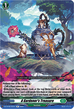A Gardener's Treasure  (V.1 - Rare) - Knights 0f Rebirth (Rare) [DZ-BT08-062]