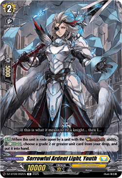 Sorrowful Ardent Light, Youth - Knights 0f Rebirth (Common) [DZ-BT08-092]