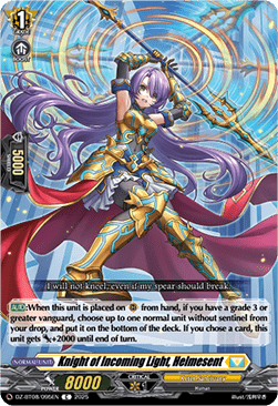 Knight of Incoming Light, Helmesent - Knights 0f Rebirth (Common) [DZ-BT08-095]