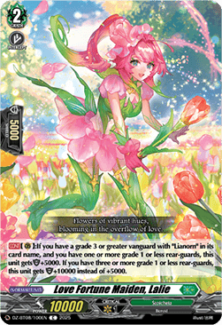 Love Fortune Maiden, Lalie - Knights 0f Rebirth (Common) [DZ-BT08-100]