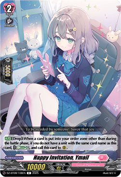 Happy Invitation, Ymail - Knights 0f Rebirth (Common) [DZ-BT08-108]