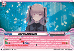 Find my difference - Knights 0f Rebirth (Special EX) [DZ-BT08-EX27]