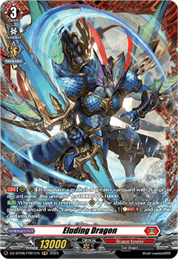 Eluding Dragon  (V.2 - Frame Rare) - Knights 0f Rebirth (Frame Rare) [DZ-BT08-FR01]