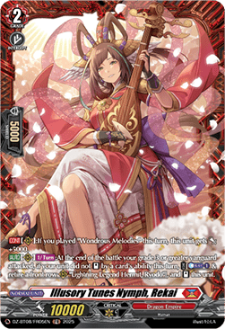 Illusory Tunes Nymph, Rekai  (V.2 - Frame Rare) - Knights 0f Rebirth (Frame Rare) [DZ-BT08-FR05]