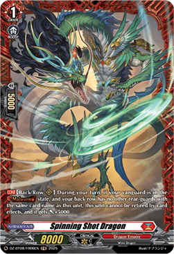 Spinning Shot Dragon  (V.2 - Frame Rare) - Knights 0f Rebirth (Frame Rare) [DZ-BT08-FR06]